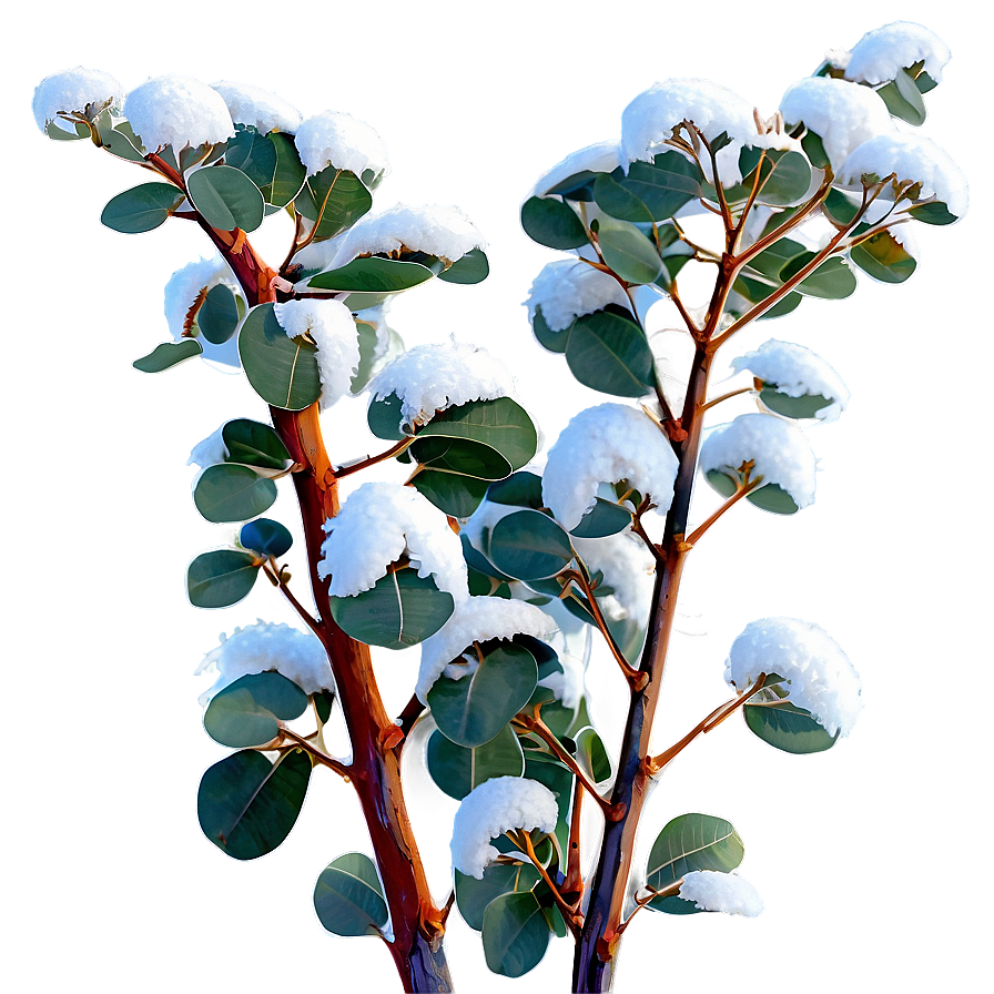 Eucalyptus In Snow Png Chp41