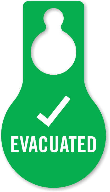 Evacuated Sign Graphic
