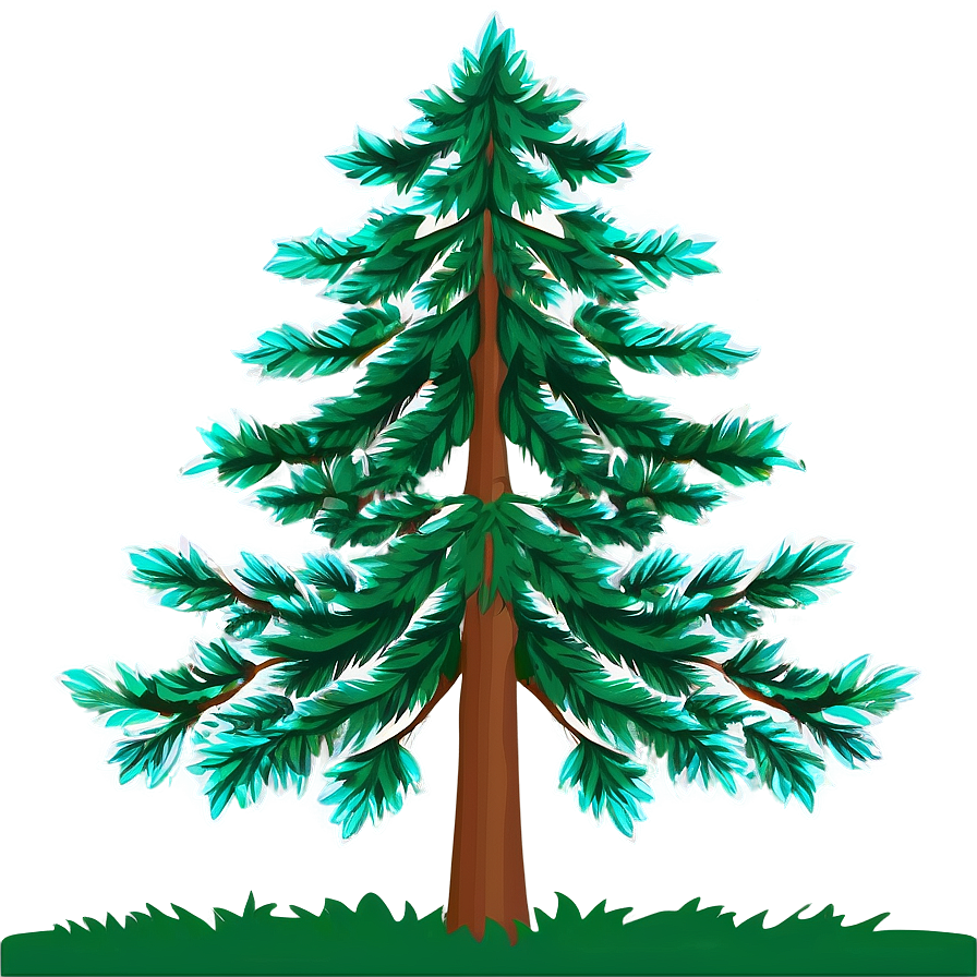 Evergreen Tree Art Png Hqb69