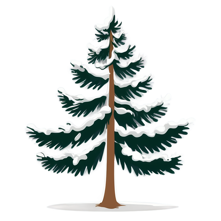 Evergreen Tree Silhouette Png 06212024