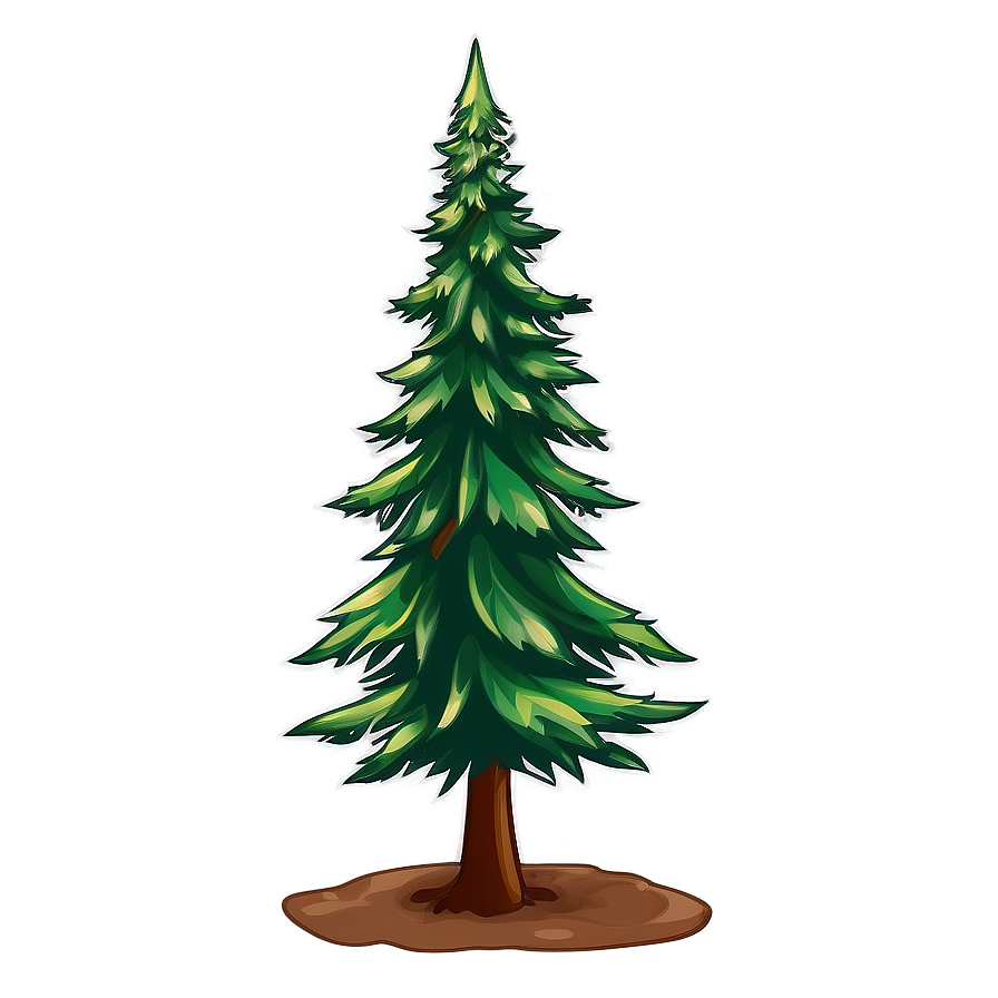 Evergreen Tree Silhouette Png 75