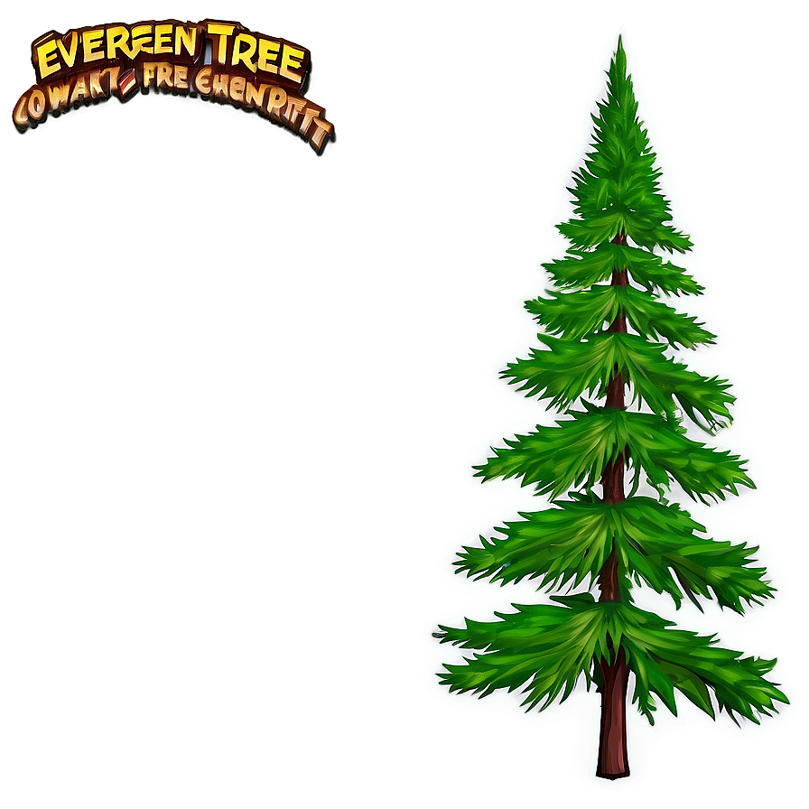 Evergreen Tree Sunset Png Lwd3