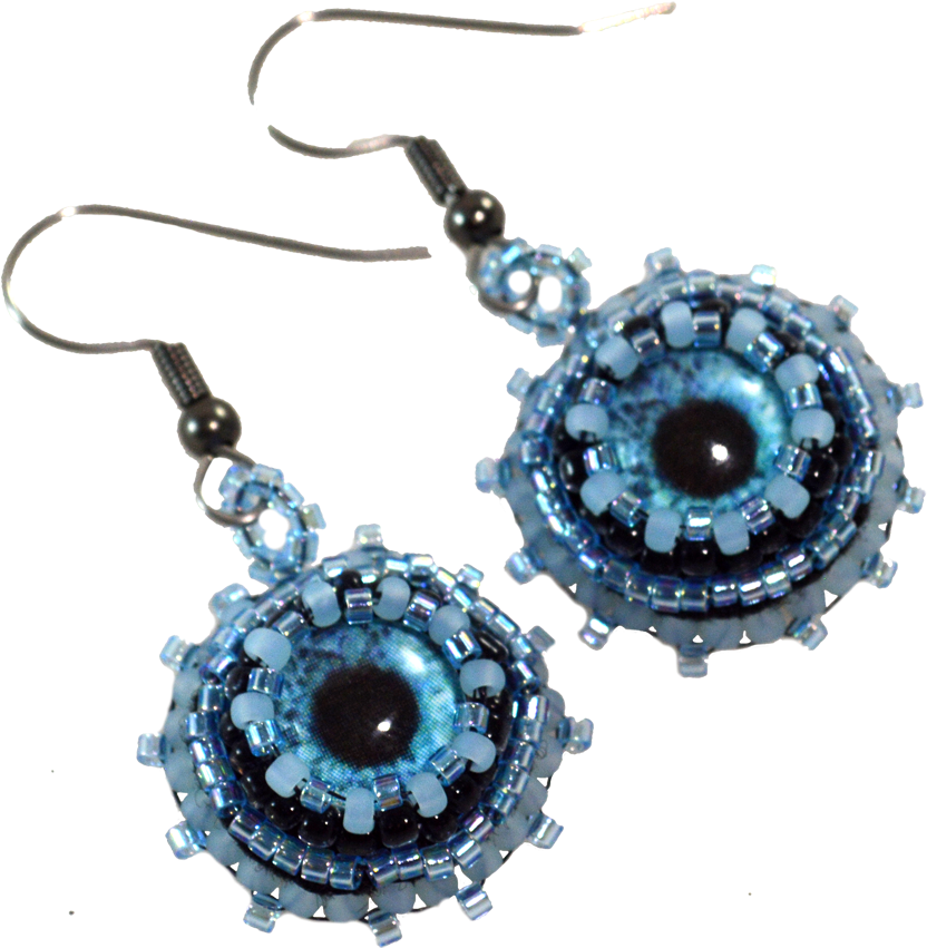 Evil Eye Beaded Earrings