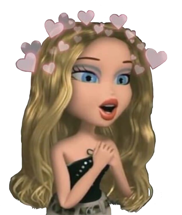 Excited Bratz Doll With Hearts
