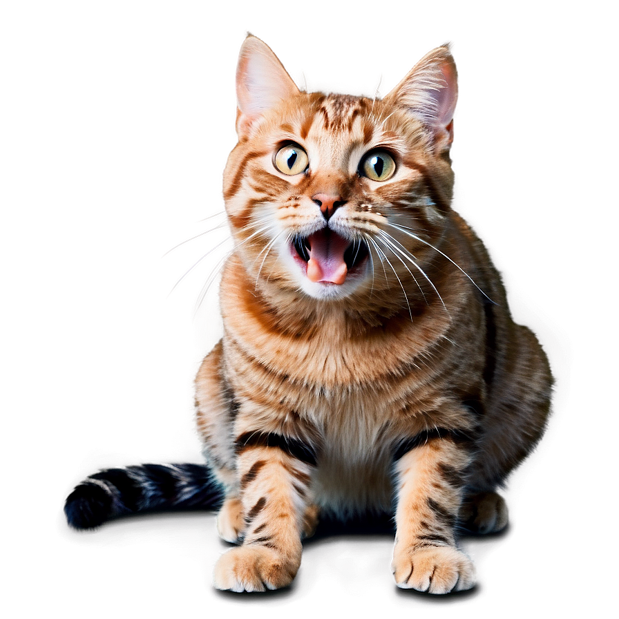 Excited Cat Meme Png 05212024