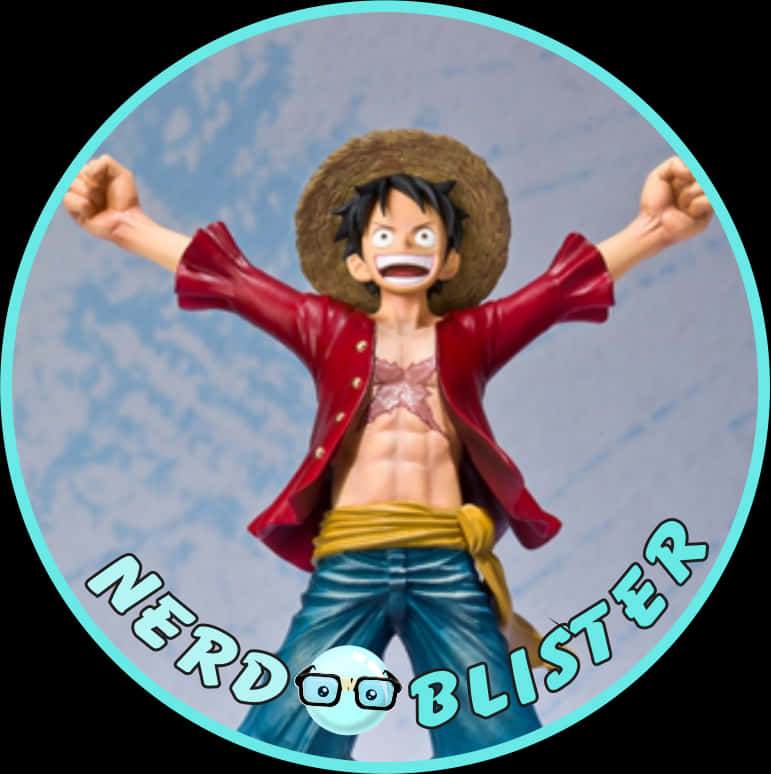 Excited Luffy Figure Display