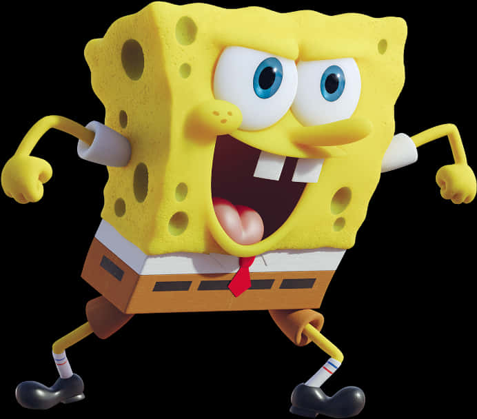 Excited Sponge Bob Square Pants