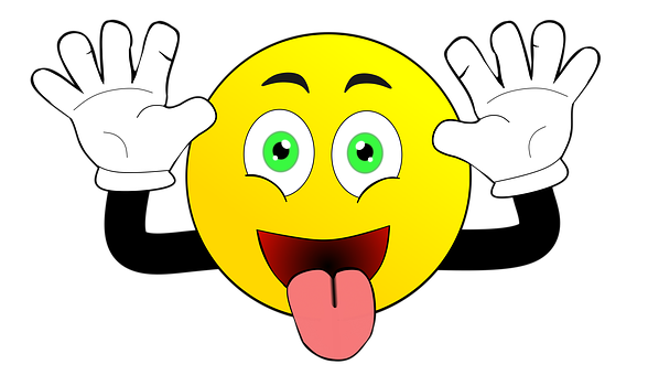 Excited Yellow Face Cartoon