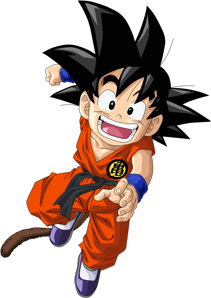 Excited Young Goku Illustration