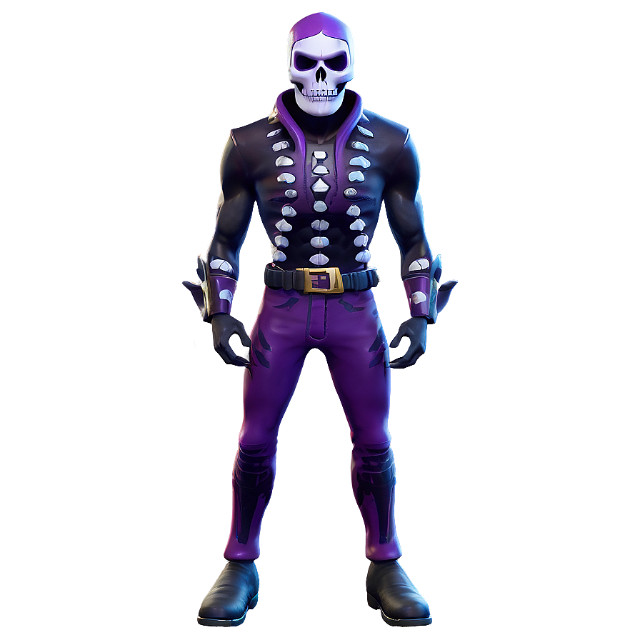 Exclusive Fortnite Purple Skull Trooper Png 06202024