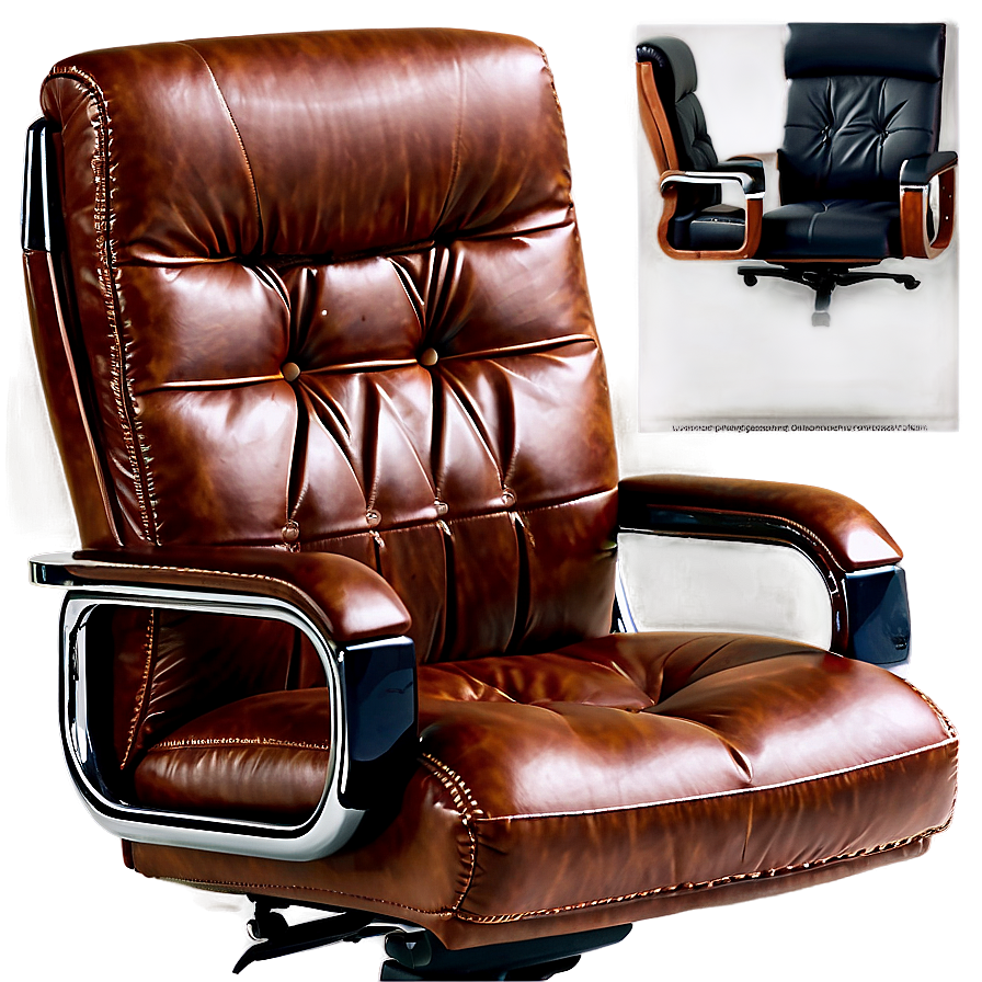 Executive Leather Office Chair Png Tat