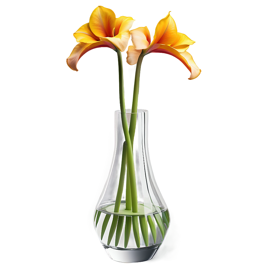 Exotic Flowers In Vase Png 33