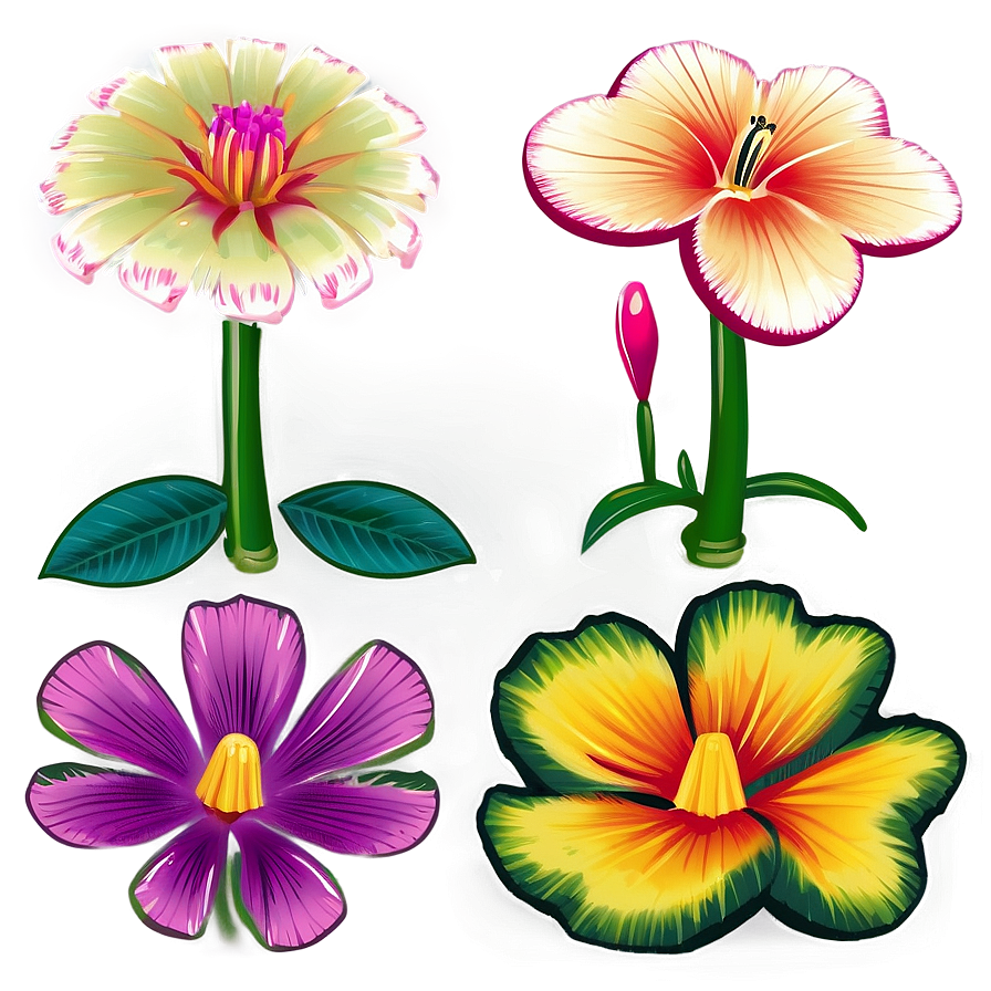 Exotic Mexican Blooms Png Moy