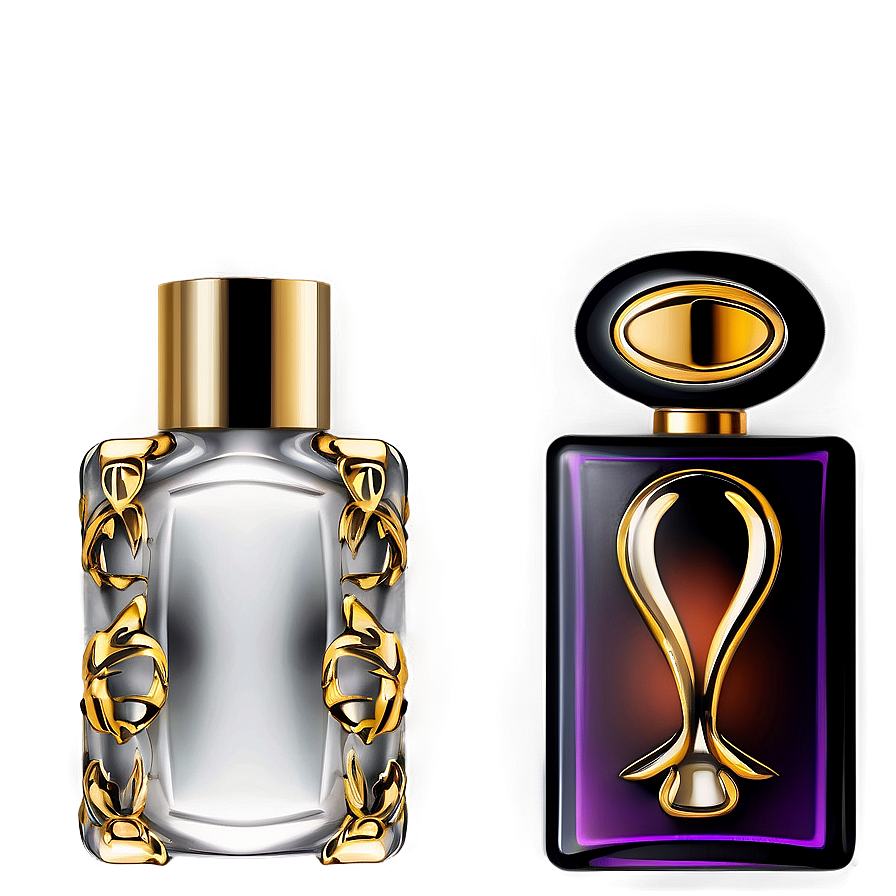 Exotic Perfume Bottle Shapes Png Kst13