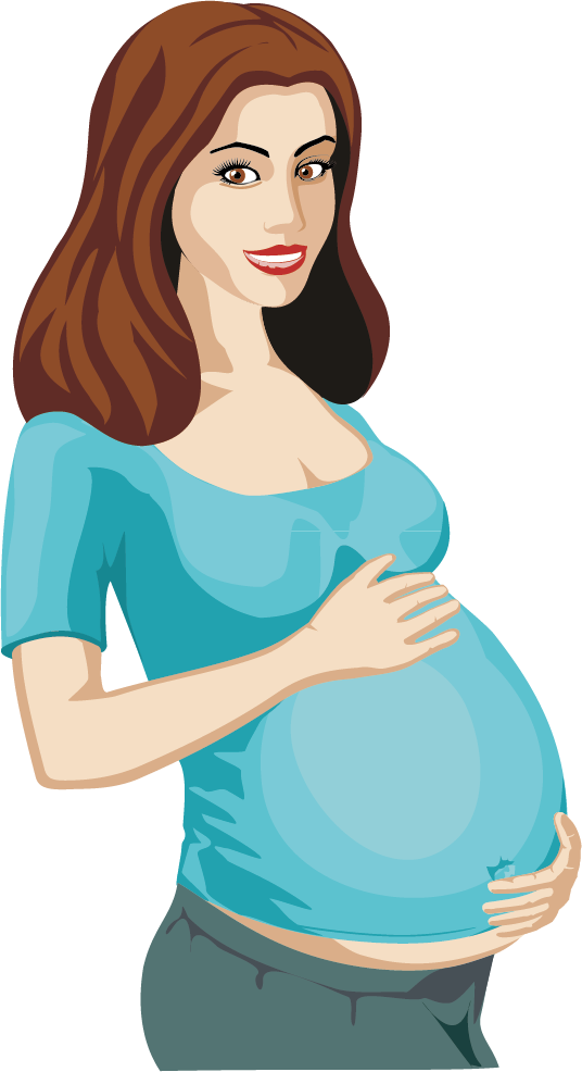 Expectant Mother Illustration