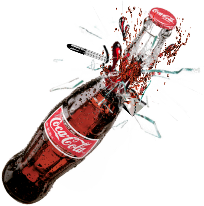 Exploding Coca Cola Bottle