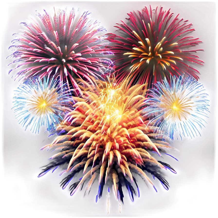 Exploding Fireworks Display Png 04302024