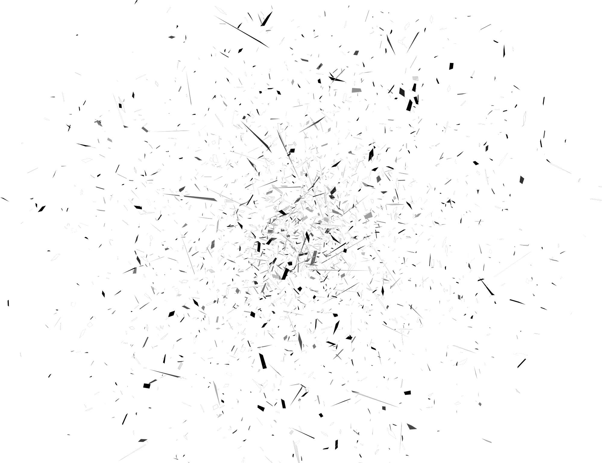 Exploding Glass Particles