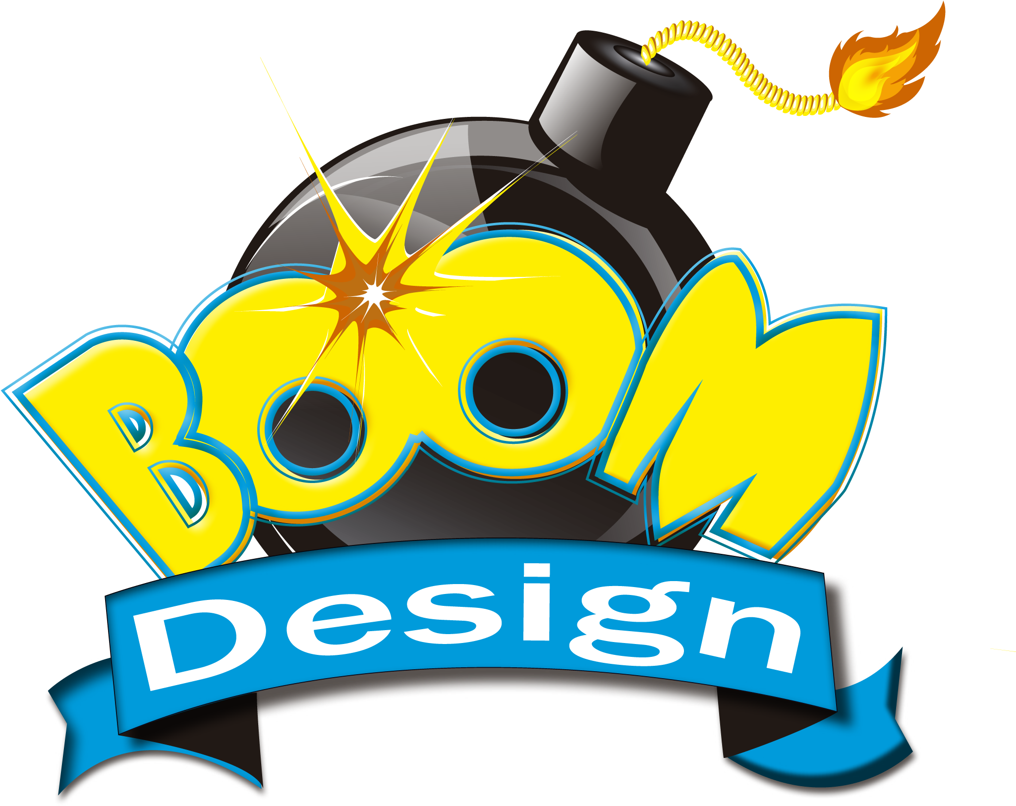 Explosive Boom Design Logo