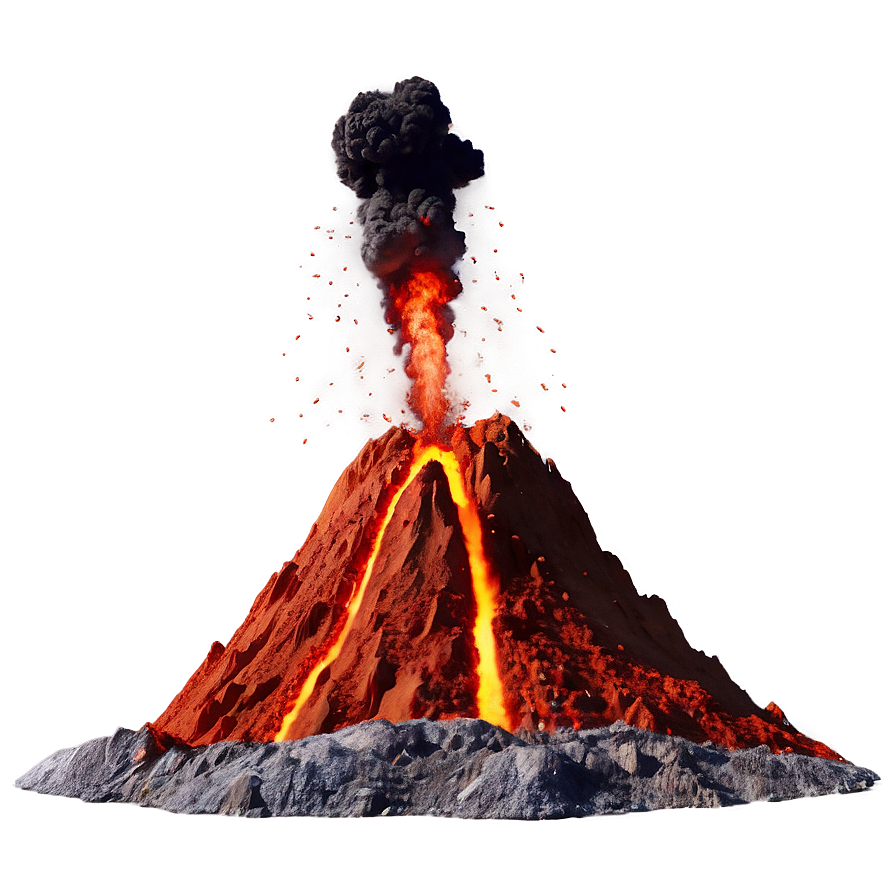 Explosive Volcano Blast Png Vof