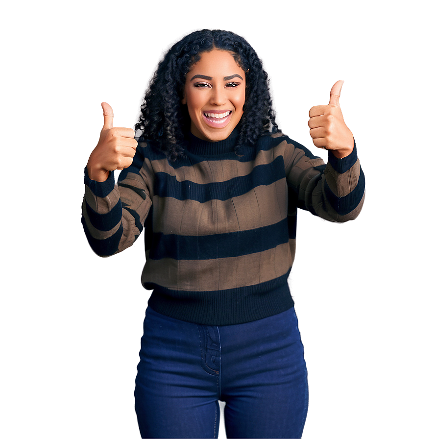 Expressive Thumbs Up Image Png 05042024