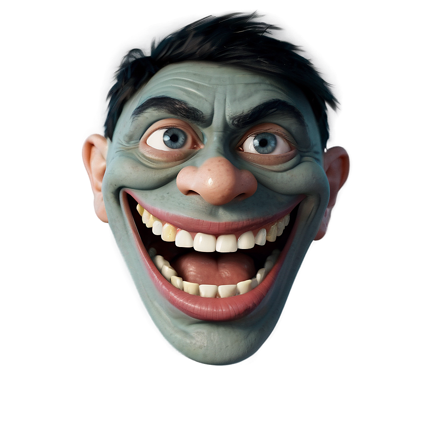 Expressive Trollface Character Png 28