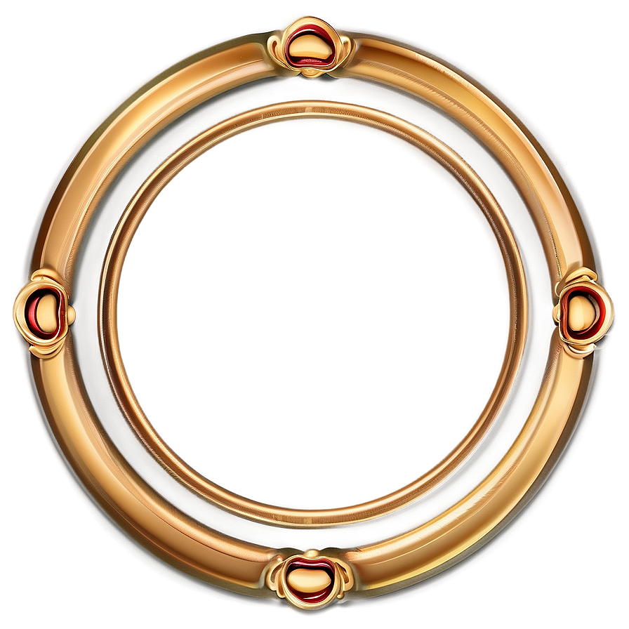 Exquisite Gold Circle Border Png 48