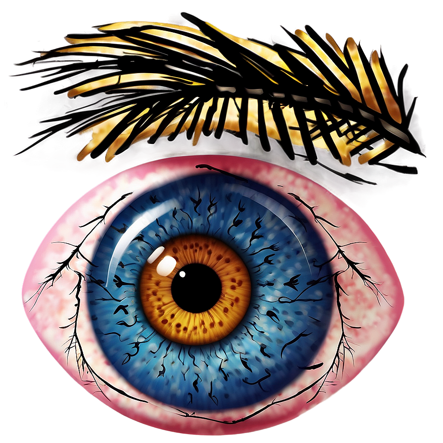 Eyeball With Eyelashes Png Wqg55