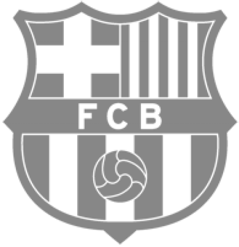 F C Barcelona Logo Blue Monochrome