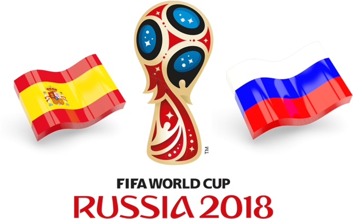 F I F A World Cup2018 Russia Spain Flags