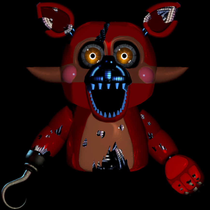 F N A F_ Nightmare_ Foxy_ Render