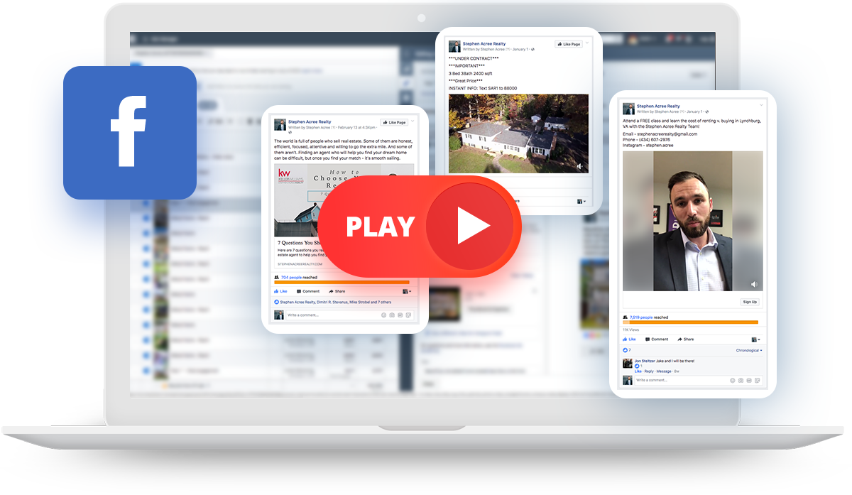 Facebook Ads Video Play Button