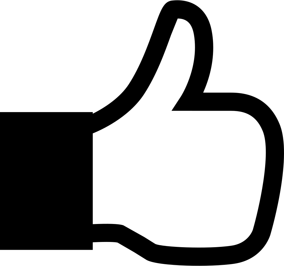 Facebook Black Like Icon