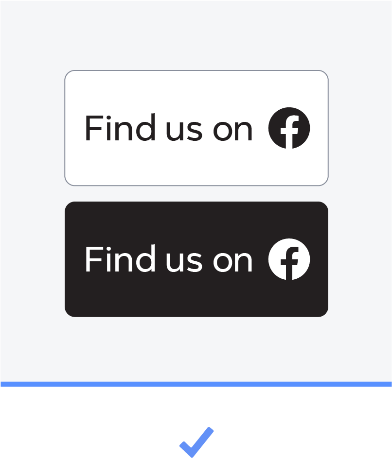 Facebook Find Us Buttons