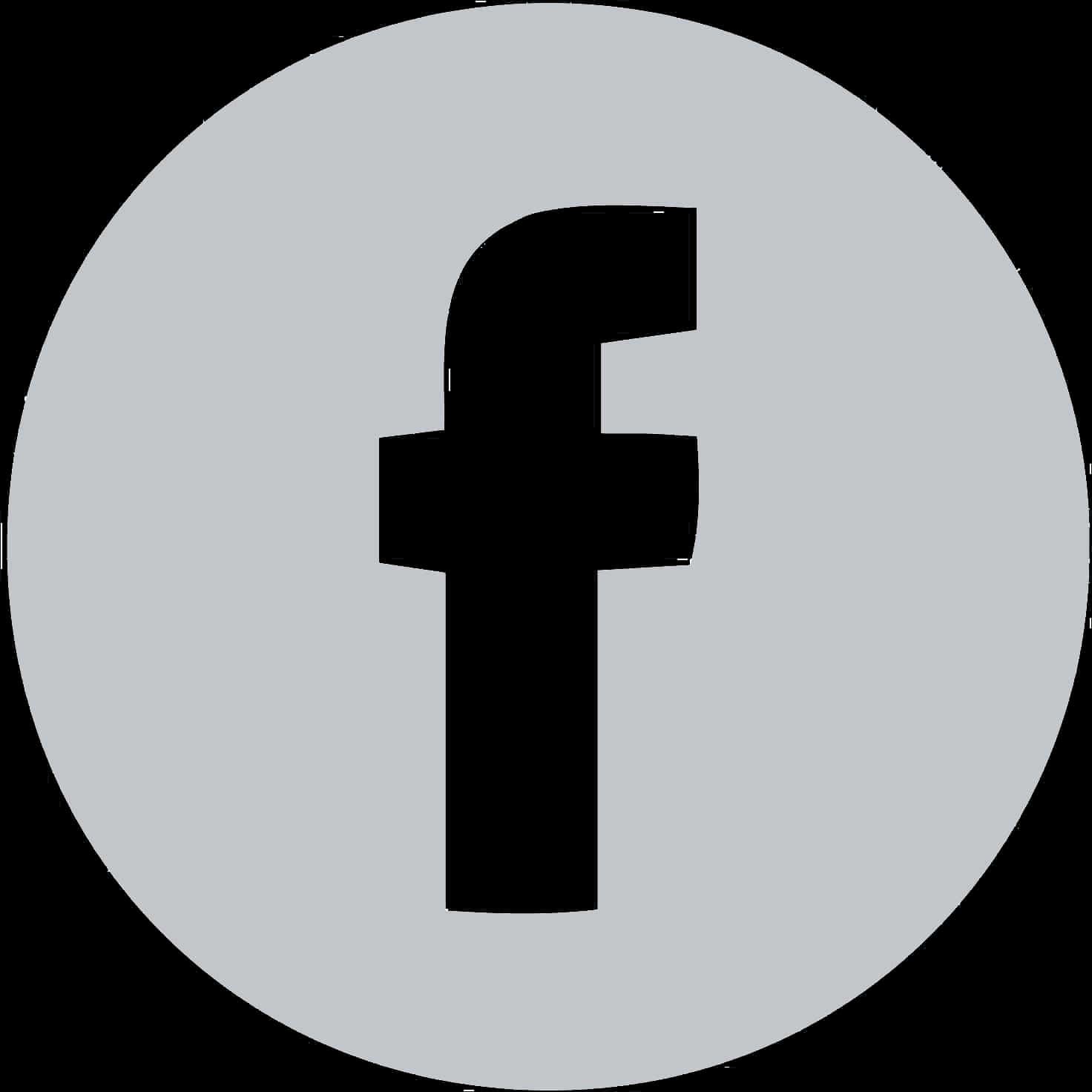 Facebook Icon Blackand White