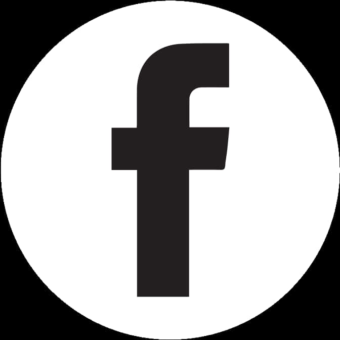 Facebook Icon White Circle