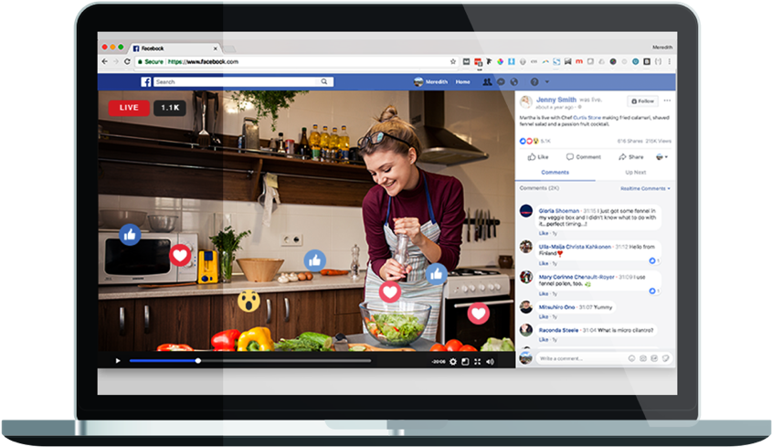 Facebook Live Cooking Demonstration