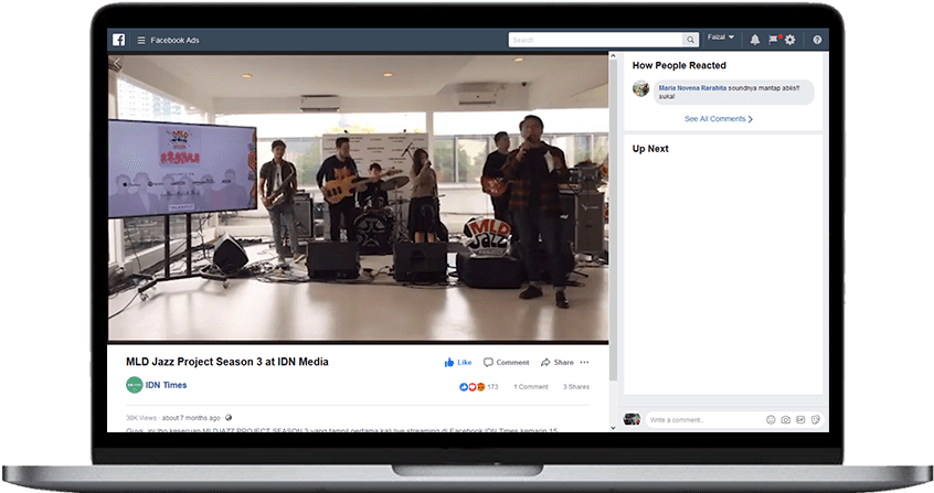 Facebook Live Jazz Session Streaming