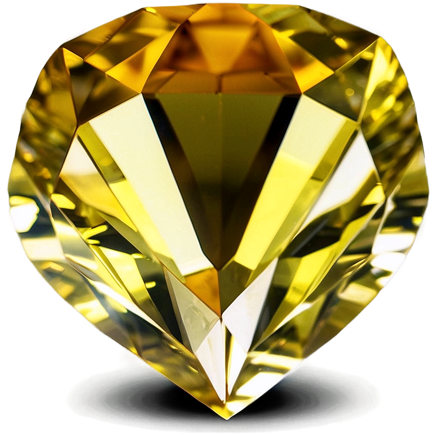 Faceted Citrine Jewel Png 17