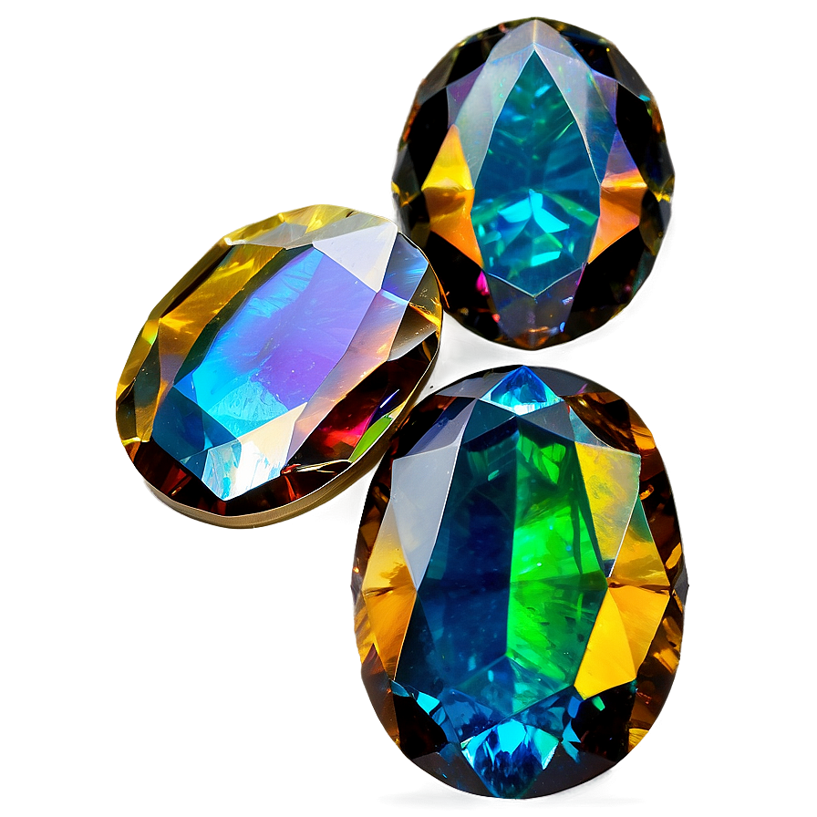 Faceted Opal Brilliance Png 70