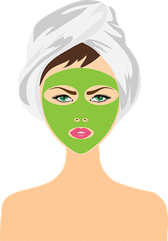 Facial Treatment Vector Illustration