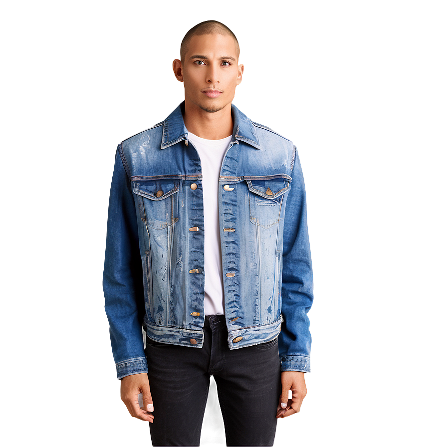 Faded Blue Jean Jacket Png Ipd