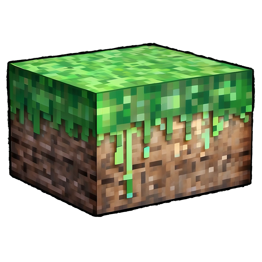 Faded Minecraft Grass Block Png Wqa22