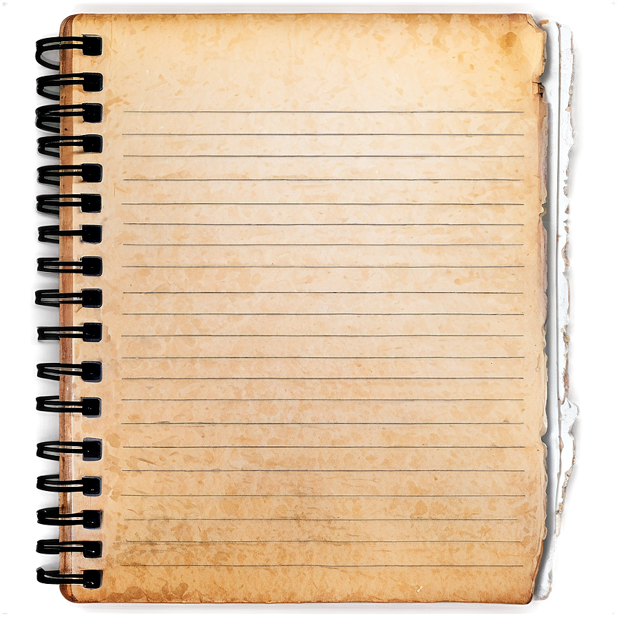 Faded Notebook Paper Png 05252024