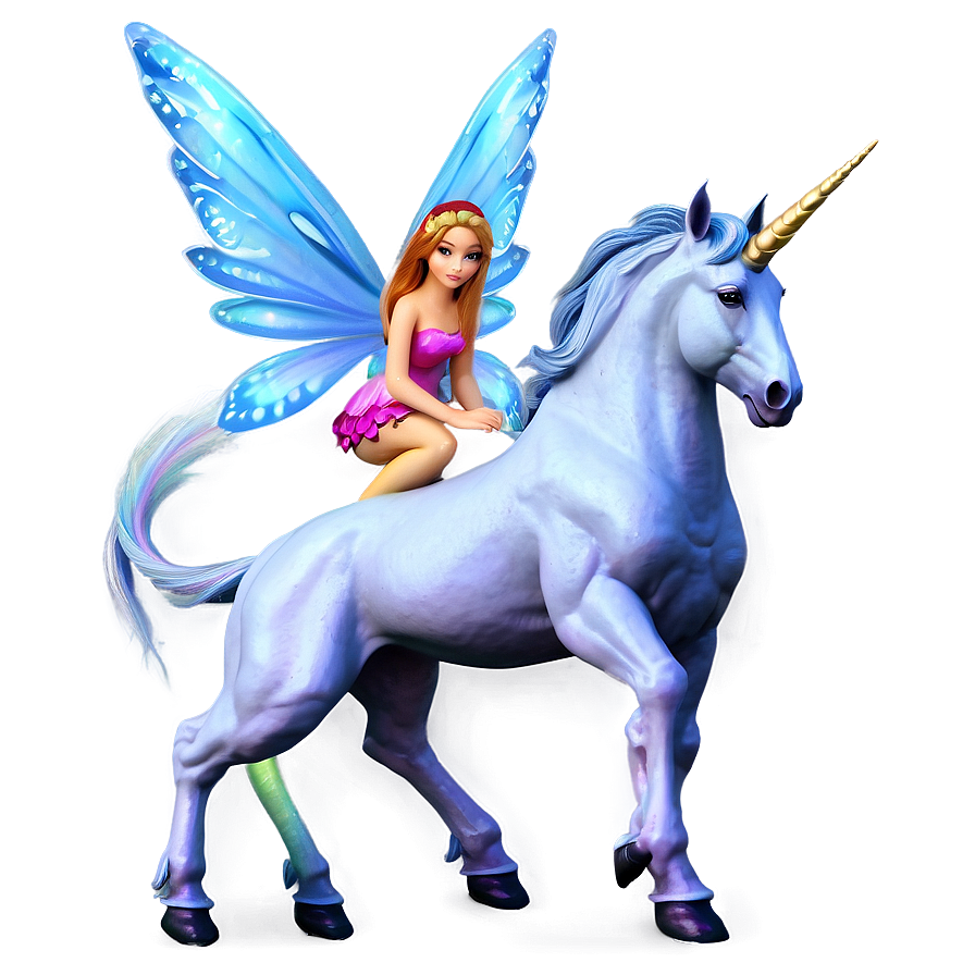 Fairy And Unicorn Png 05062024