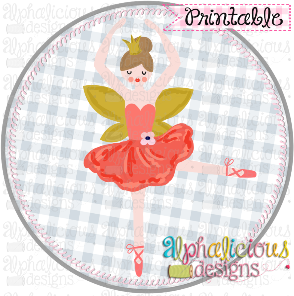 Fairy Ballerina Circle Design