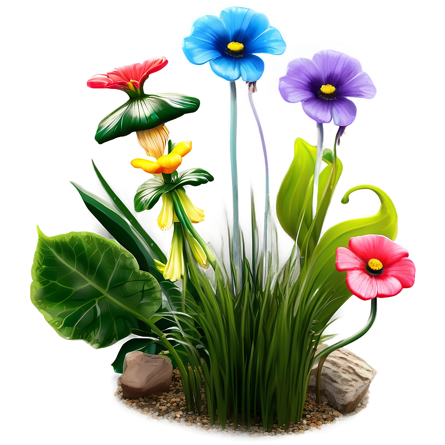 Fairy Garden Flowers Png Cii