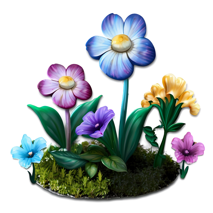 Fairy Garden Flowers Png Lue98