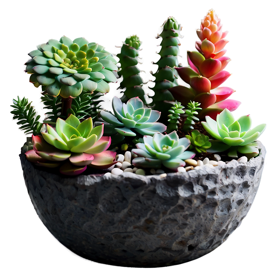 Fairy Garden Succulents Png Hvs15