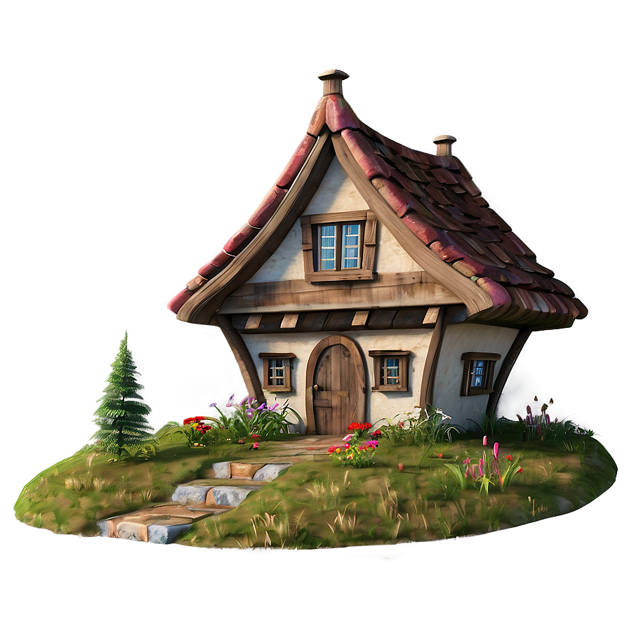 Fairy Tale Cottage Scene Png Ade48